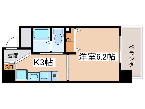 SWISS天王寺Ⅱの物件間取画像